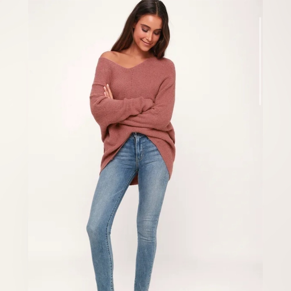 Emerson Mauve Dolman Sleeve Sweater - Picture 2 of 14